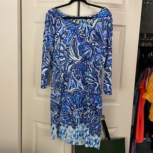 Lilly Pulitzer Hollee Dress Iris Blue Zanzibar Zoo